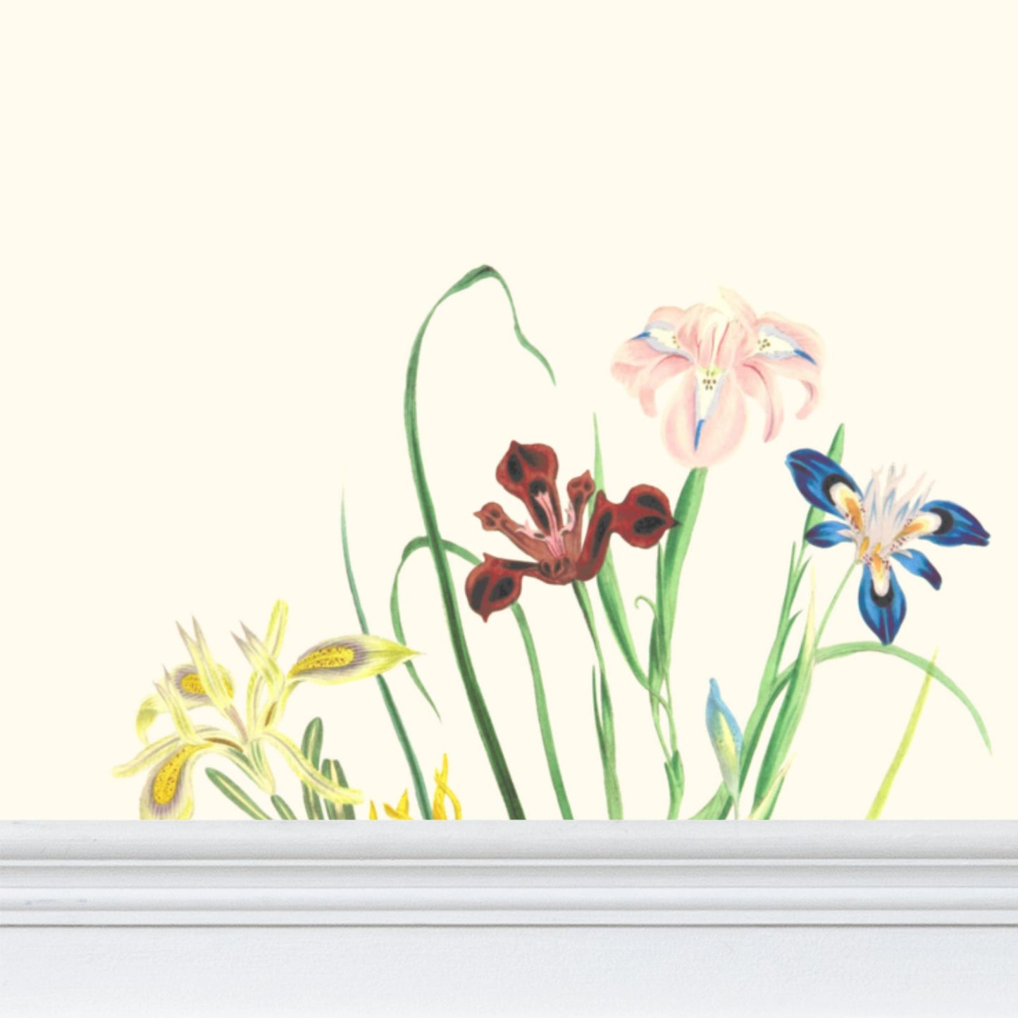 Wildflowers Repeat Pattern Wallpaper