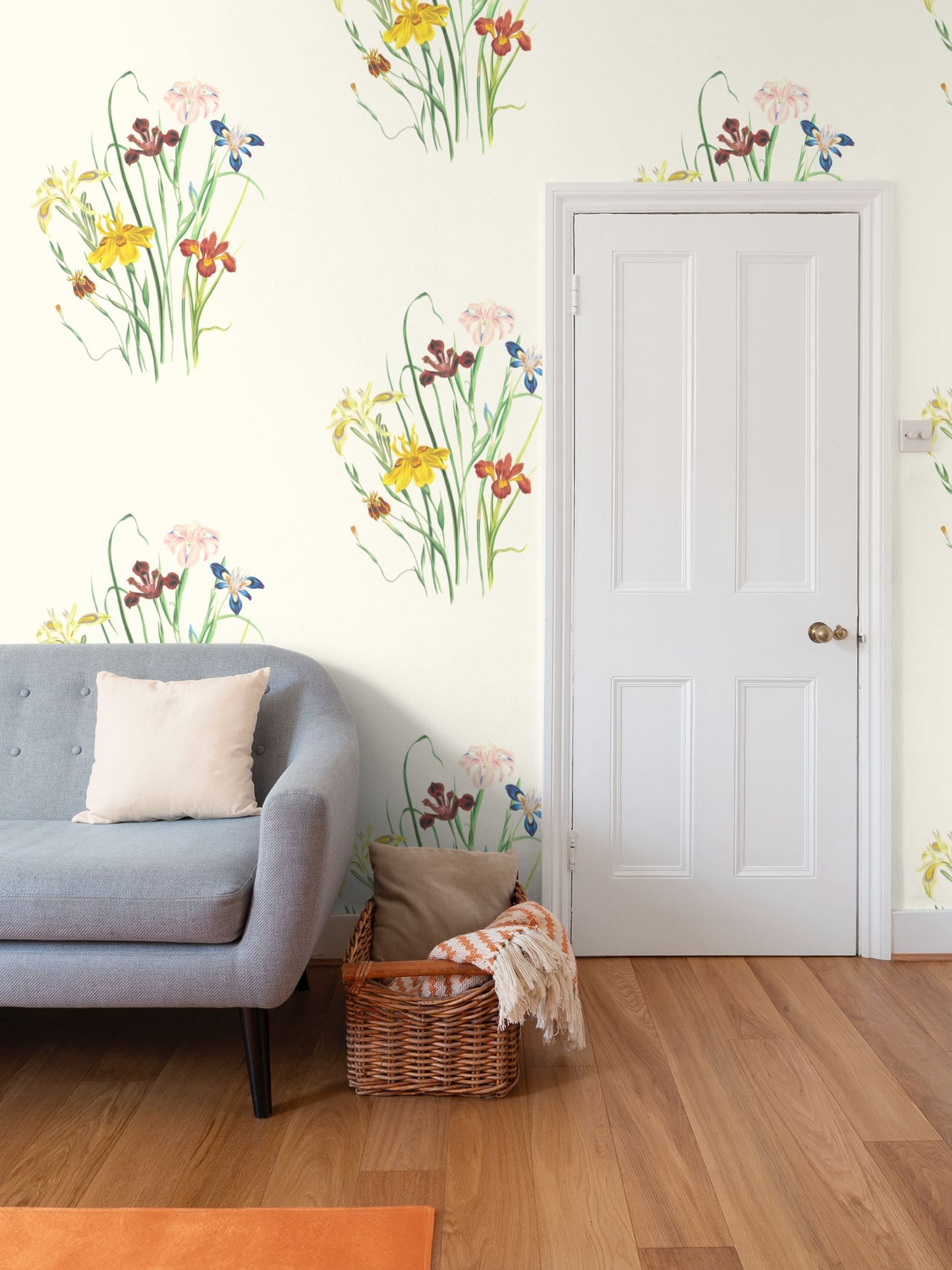 Wildflowers Repeat Pattern Wallpaper