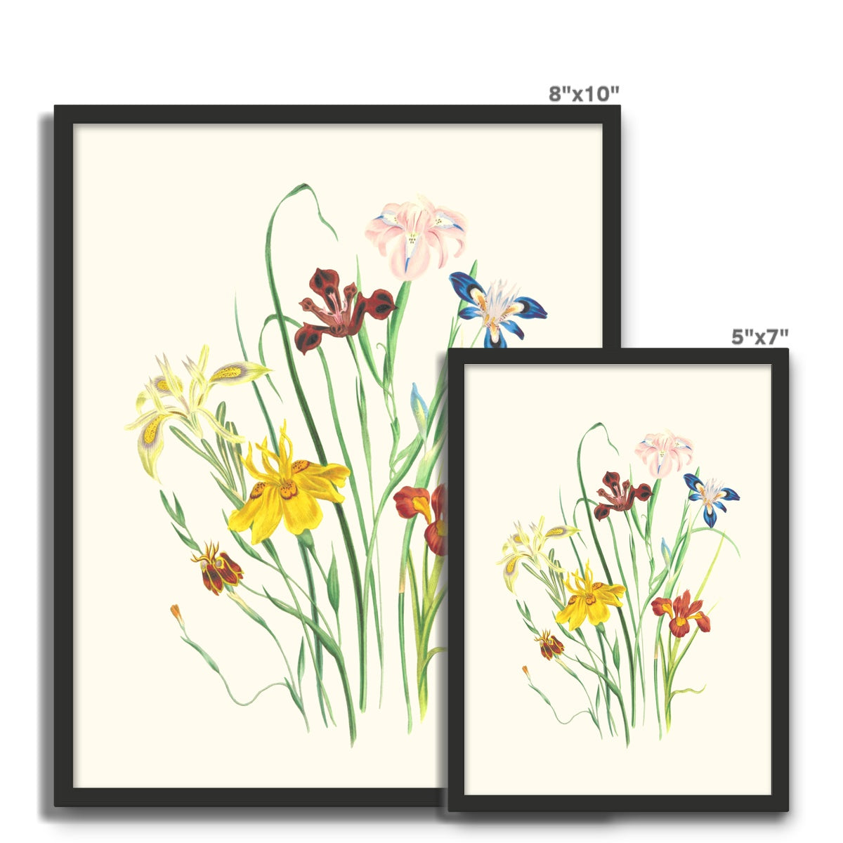 Wildflowers Framed Photo Tile