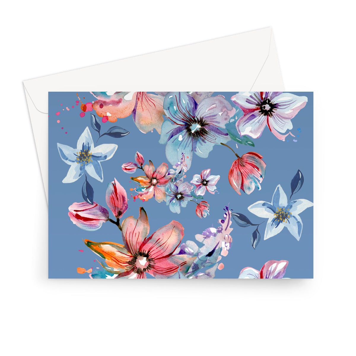 Summer Blue Greeting Card