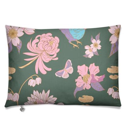 Floral Birds Cushion