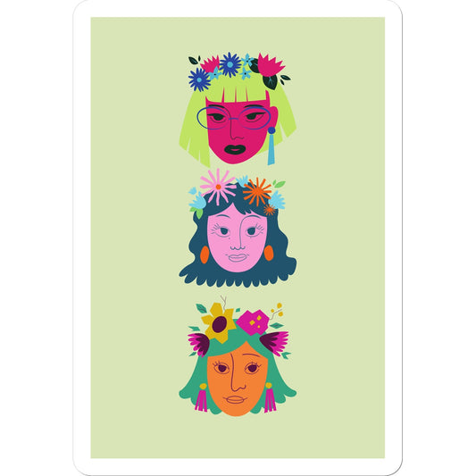 Colourful Women Sticker