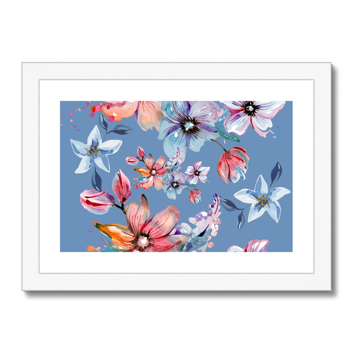 Summer Blue Framed & Mounted Print