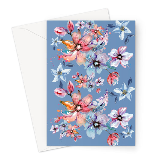 Summer Blue Greeting Card