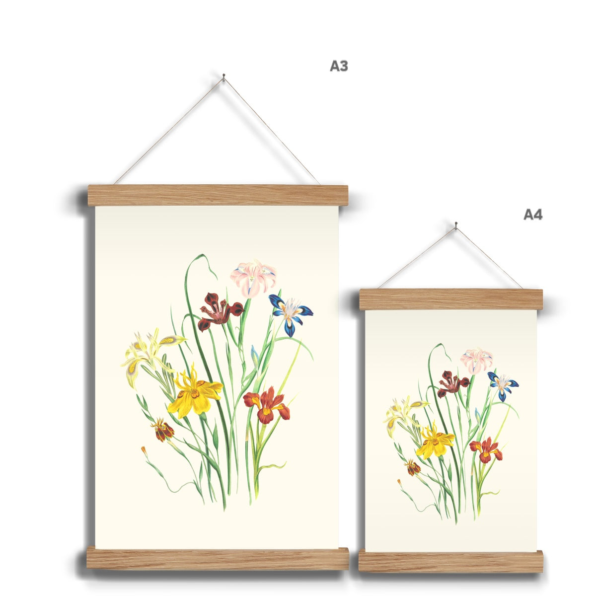 Wildflowers Fine Art Print with Hanger