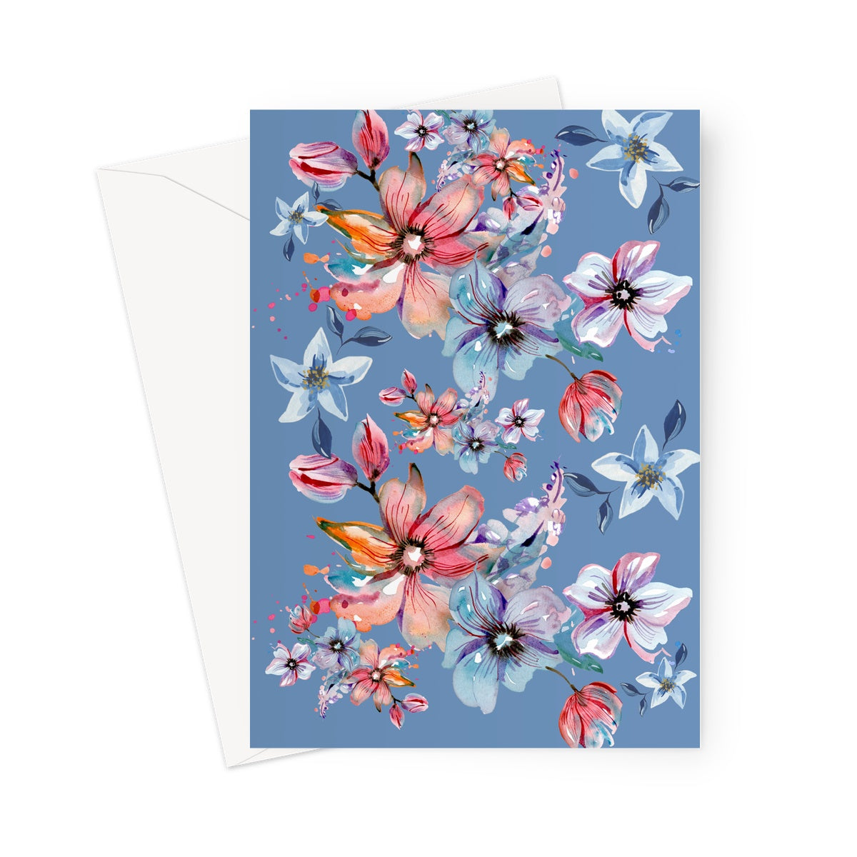 Summer Blue Greeting Card