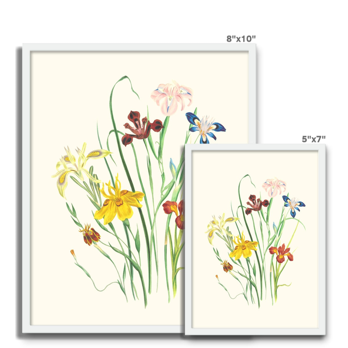 Wildflowers Framed Photo Tile