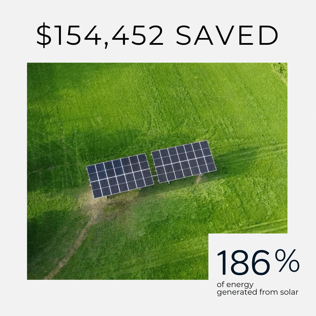 Solar installation savings